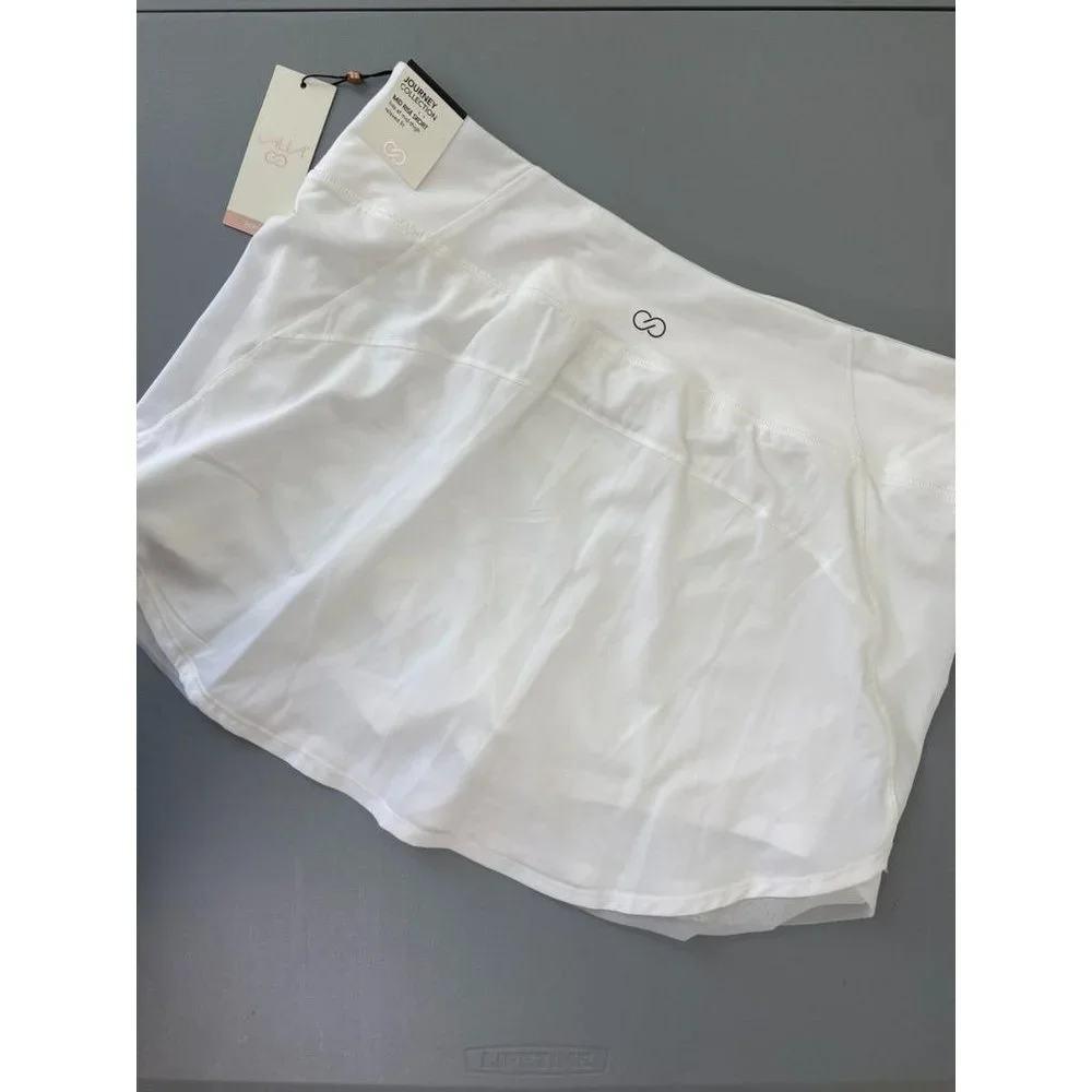 Calia‎ women's XL pure white journey collection mid rise skort athletic golf